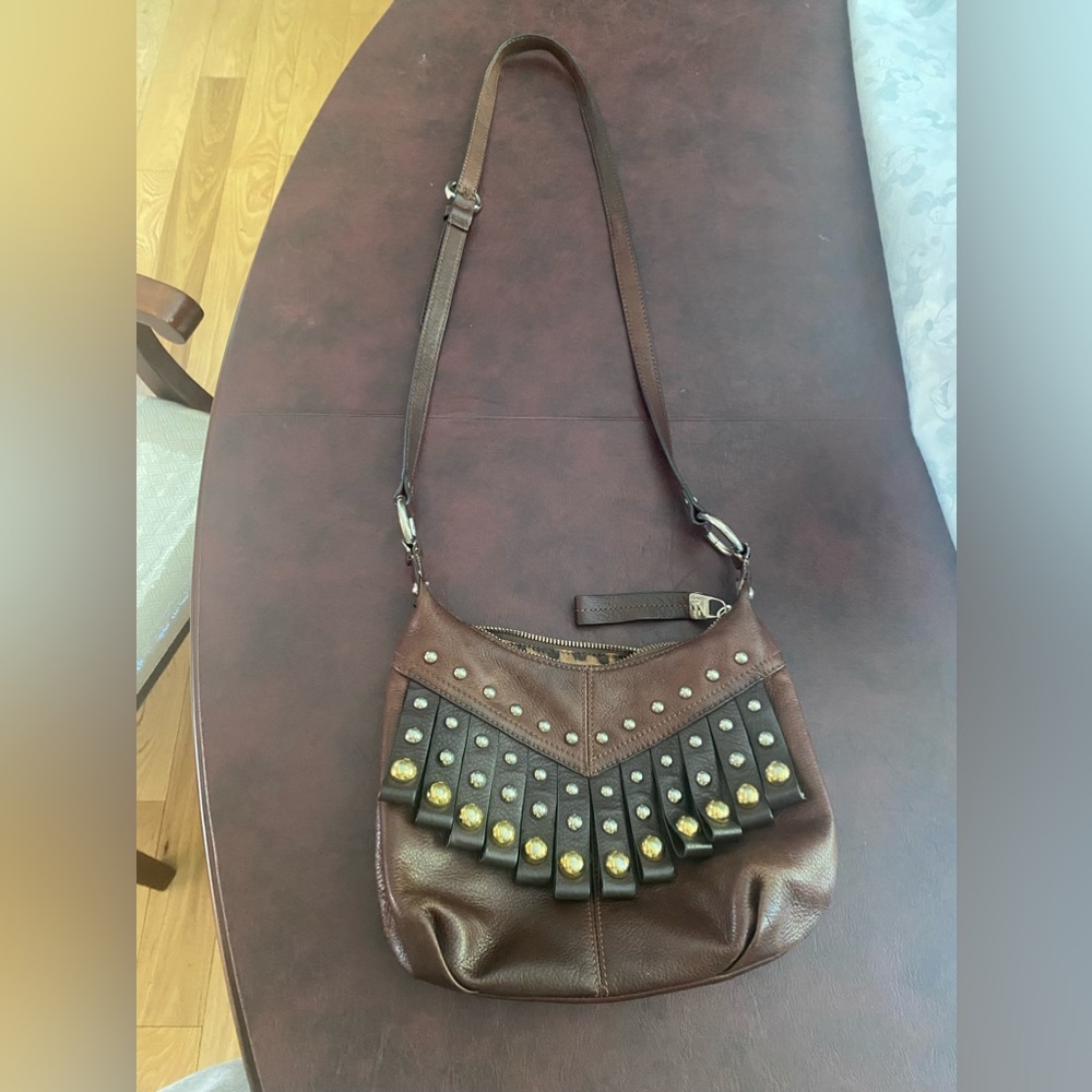 Leather crossbody
